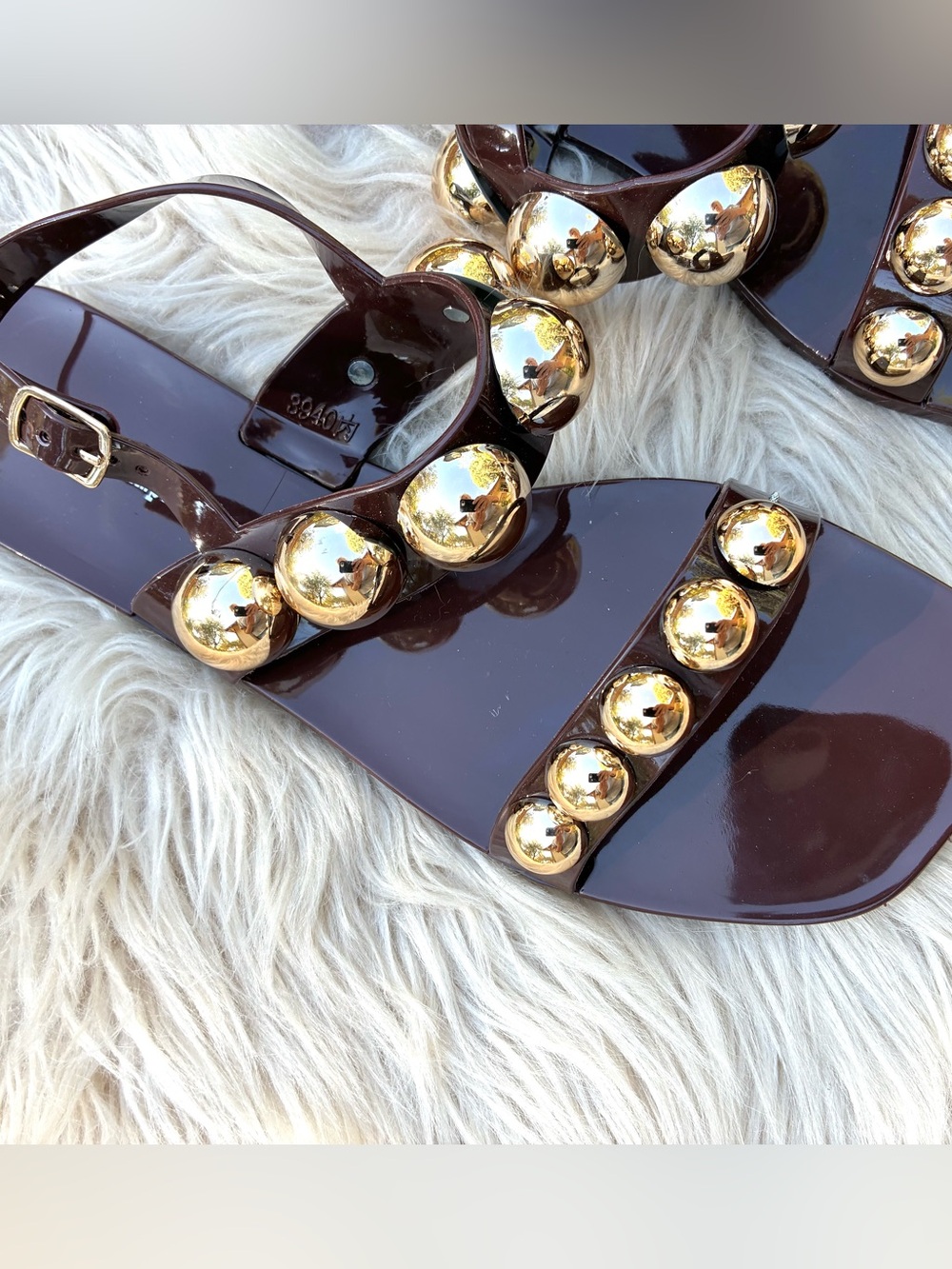 Jeffrey Campbell NWOT Gum Drop Jelly Sandals Sz 9 - Picture 4 of 6